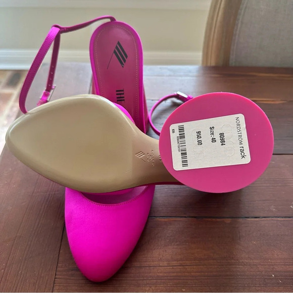 The ATTICO Luz Satin Fuschia Slingback NWT - Picture 9 of 10